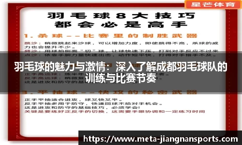 羽毛球的魅力与激情：深入了解成都羽毛球队的训练与比赛节奏